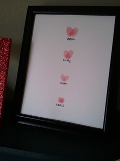 Finger Print Heart Art