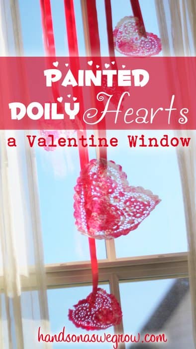 Super cute valentine heart window decoration