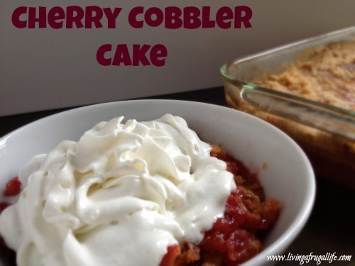 frugal cherry cobbler cake recipe