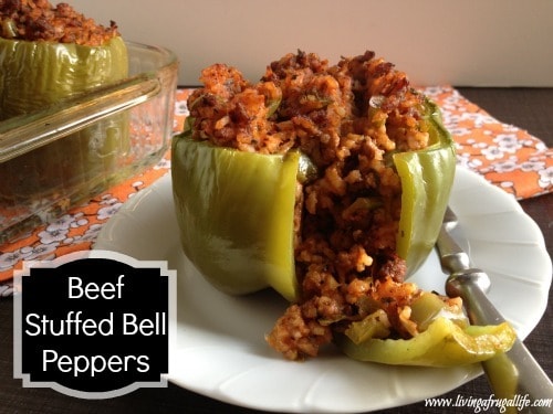 Beef Stuffed Bell Peppers