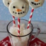Snowman Oreo Pops