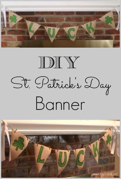 DIY St Patricks Day Banner