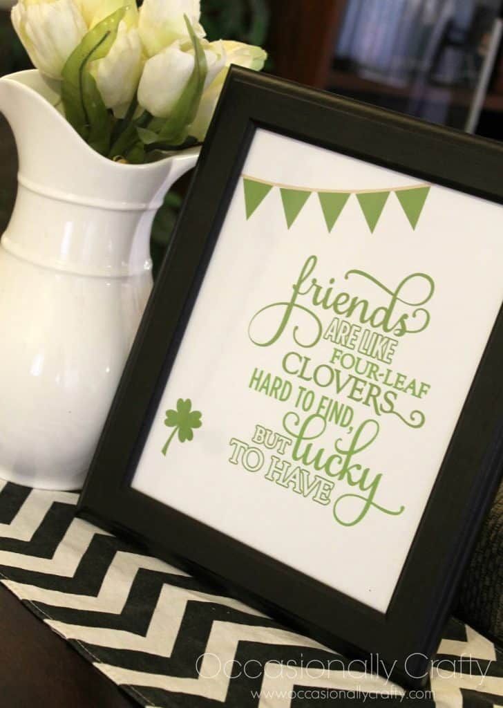 Lucky to Have Friends Printable
