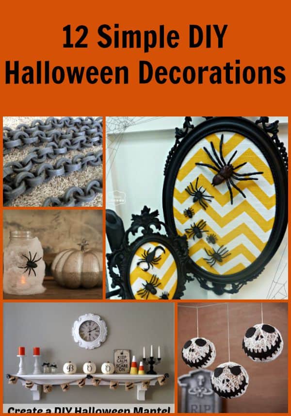 12 DIY Halloween Decorations that you can quickly make and some can even be done with they kids!