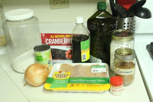 Use these simple ingredients to make Craberry Orange chicken in your crockpot!
