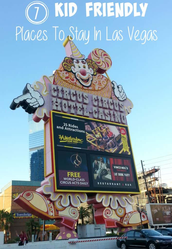 Are you looking for kid friendly places to stay in Las Vegas? These 7 places are perfect for kids and families with tons of family friendly activities!