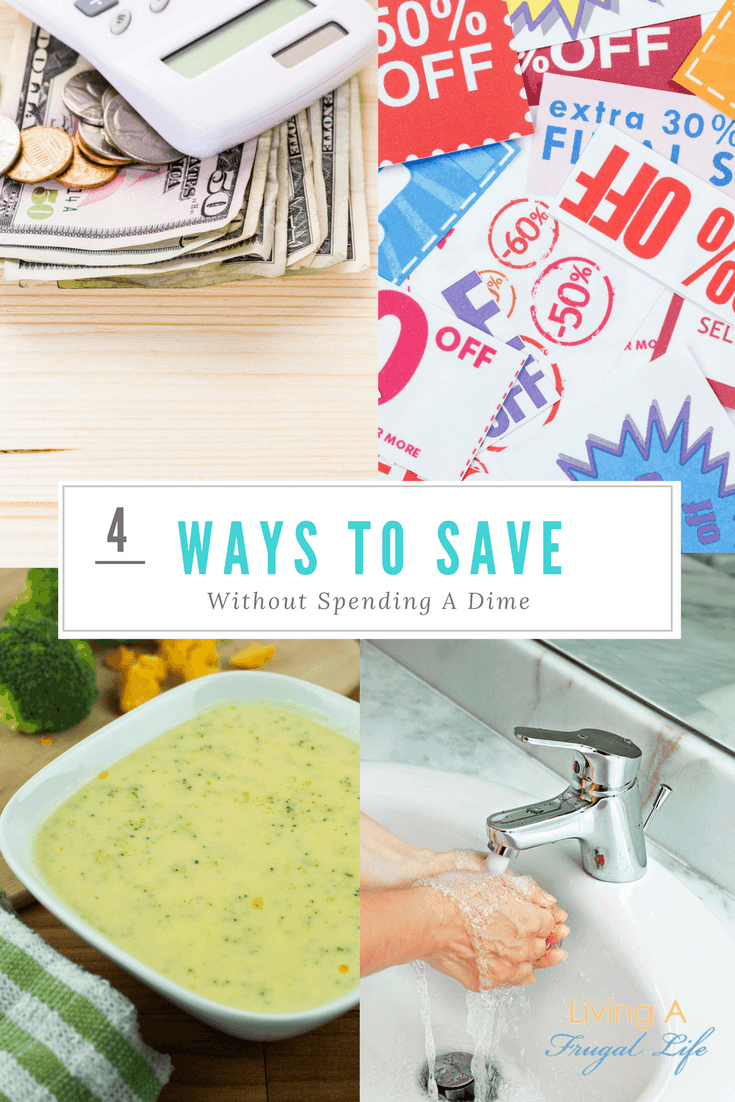 Using these 4 easy ways to save without spending a dime, you will be able to save money while still keeping your budget in check!