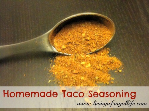 Homemade taco seasoning recipe