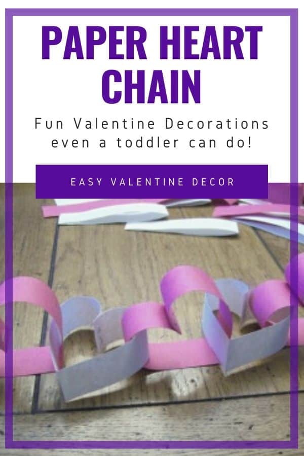 How to Make a Heart Shaped Valentines Countdown Chain Garland