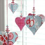 valentine heart and button decoration