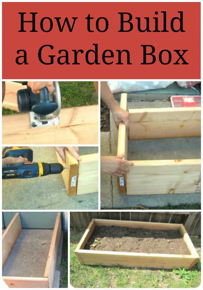 Step by step directions on how to build a garden box for a raised bed garden. Save money by making your own garden beds. Perfect for square foot gardens.