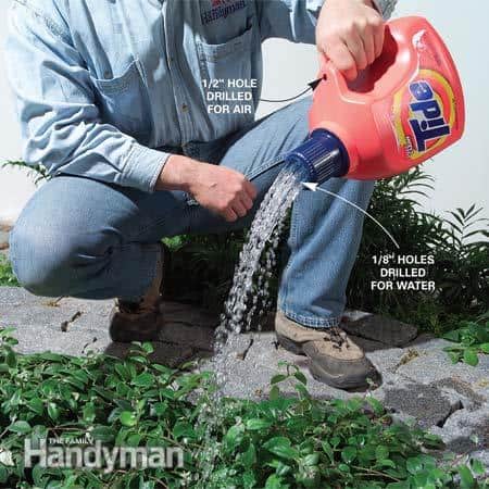 watering can from a laundry soap container