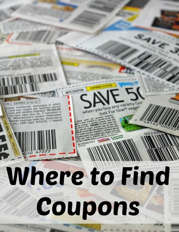 If you are wondering where to coupons for groceries, check out this list of places to find coupons that will save you time and money!