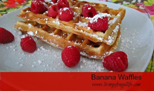 banana waffles banana waffles