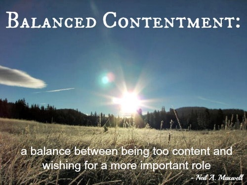 What is Balanced Contentment?