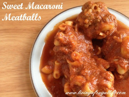 Easy Dinner Ideas: Macaroni Meatballs