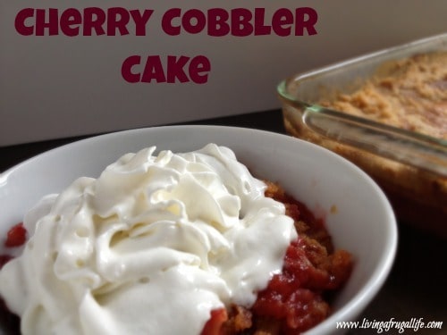 Frugal Cherry Cobbler Cake Recipe