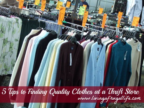 How to find Quality Clothes at a Thrift Store
