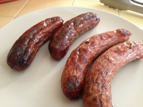 cooked sausage