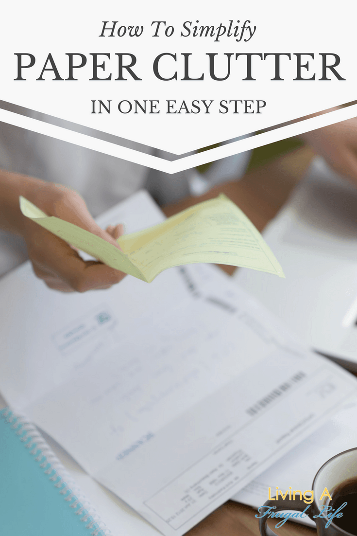 Simplify paper clutter with these simple tips! these will help you have an organized and simple way to get your paper under control and easy to see.