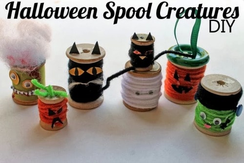 DIY Halloween Spool Creatures