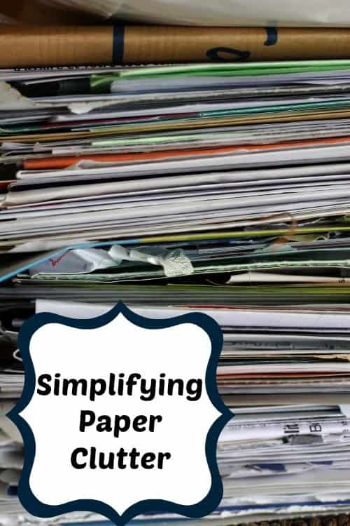 Simplify paper clutter with these simple tips! these will help you have an organized and simple way to get your paper under control and easy to see.