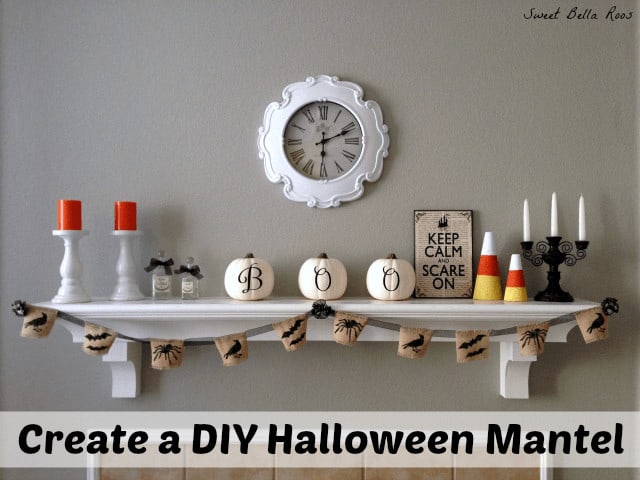 diy halloween mantel Decorations