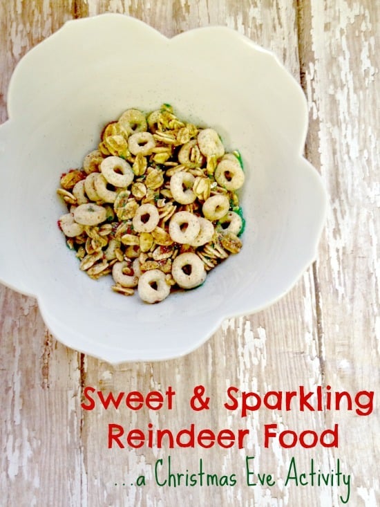 Magical Sweet and Sparkling Reindeer Food Recipe + Reindeer Food Poem