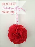 valentine pomander ball decoration