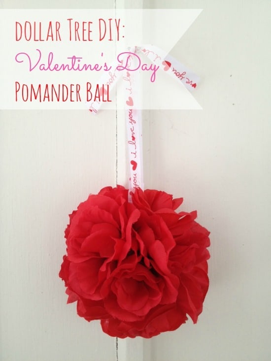 Dollar Tree DIY: Valentine’s Day Pomander Ball