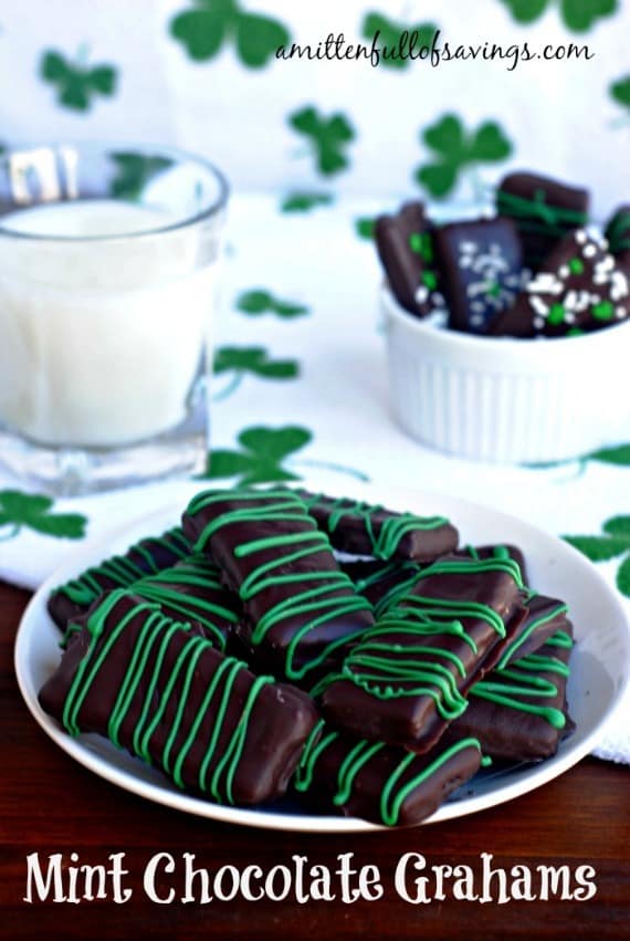 mint chocolate grahams