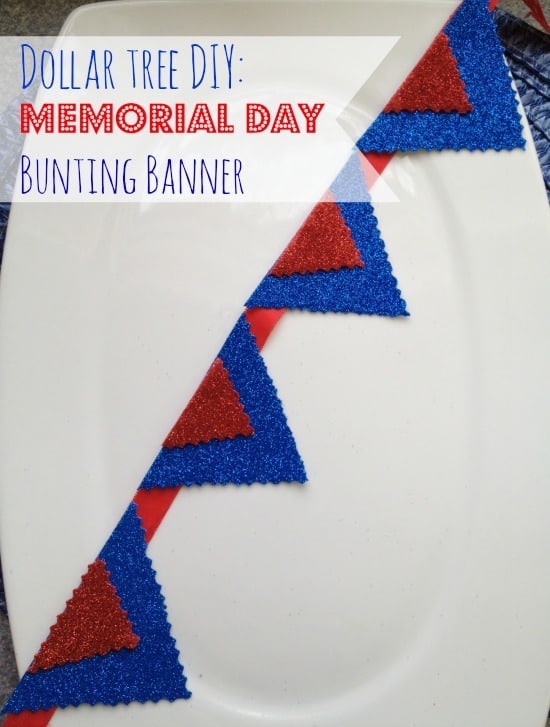 Dollar Tree DIY: Memorial Day Craft Bunting