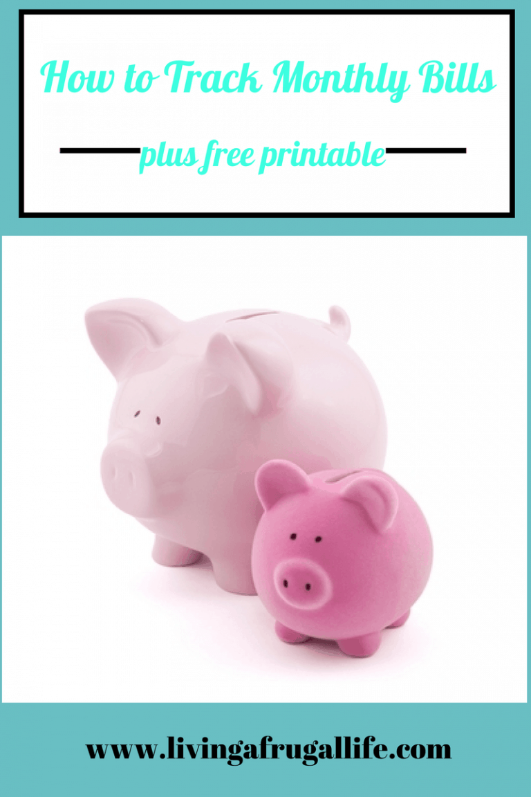 How to Track Monthly Bills+Free Printable