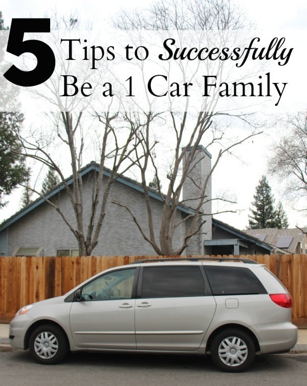 5 Tips to Successfully Be A One-Car Family In A Multi-Car World