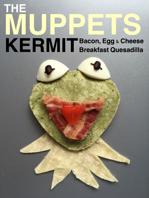 The Muppet Show Inspired KERMIT Breakfast Quesadilla